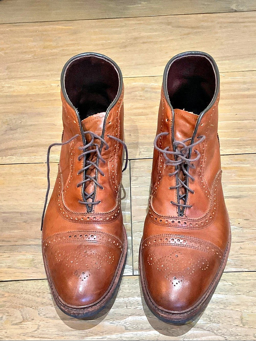 Allen Edmonds McTavish Wingtip Boots Brown US 13 D